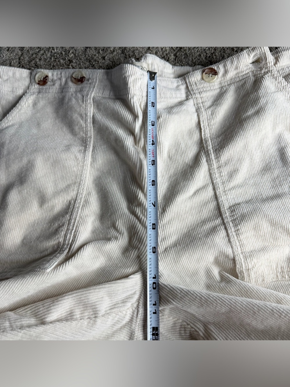 Pilcro The Kit High-Rise Wide-Leg Utility Trousers 20 cream corduroy clean girl - Picture 16 of 16